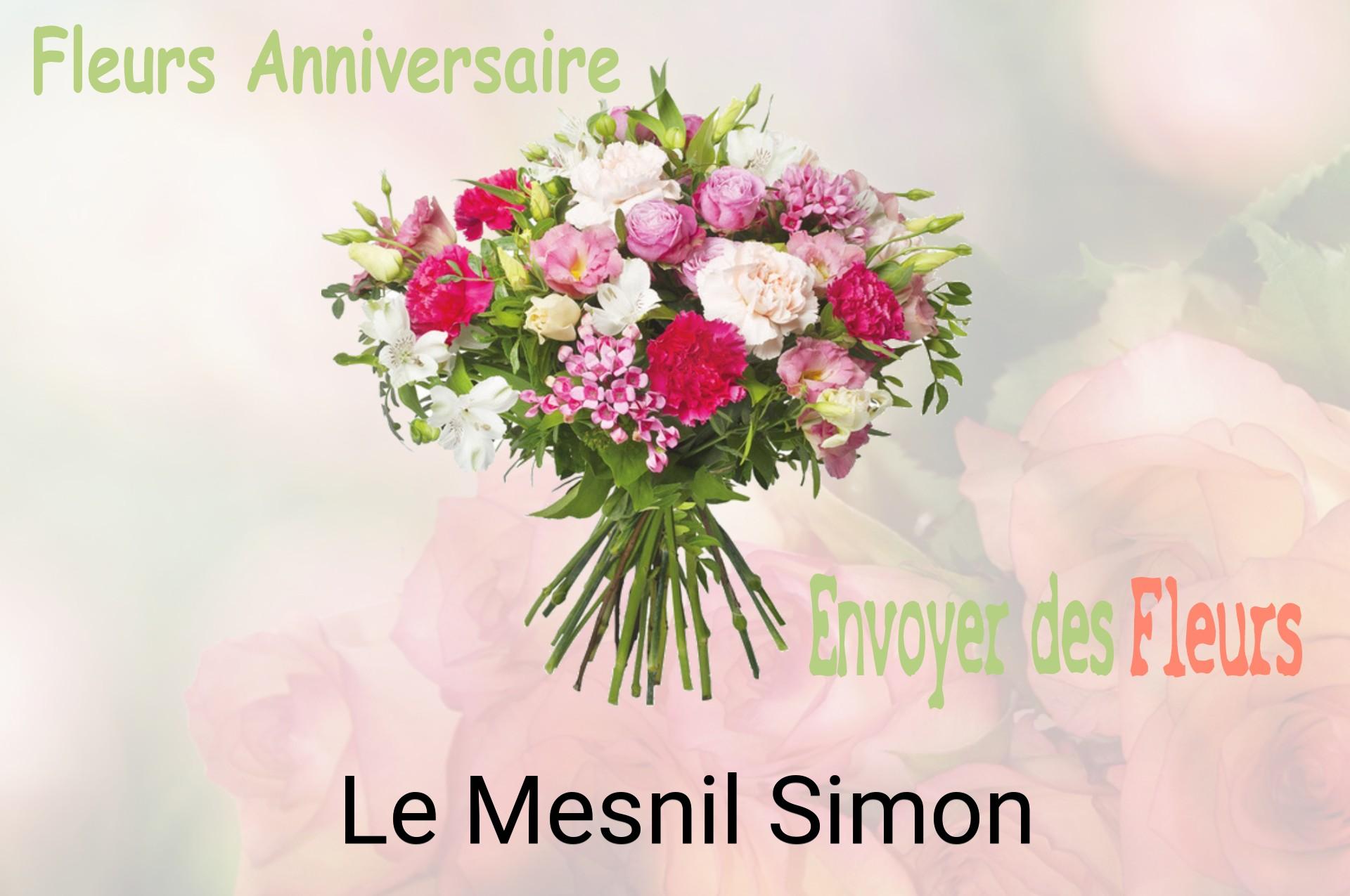 Bouquet de fleurs d’anniversaire livré à Le Mesnil-Simon