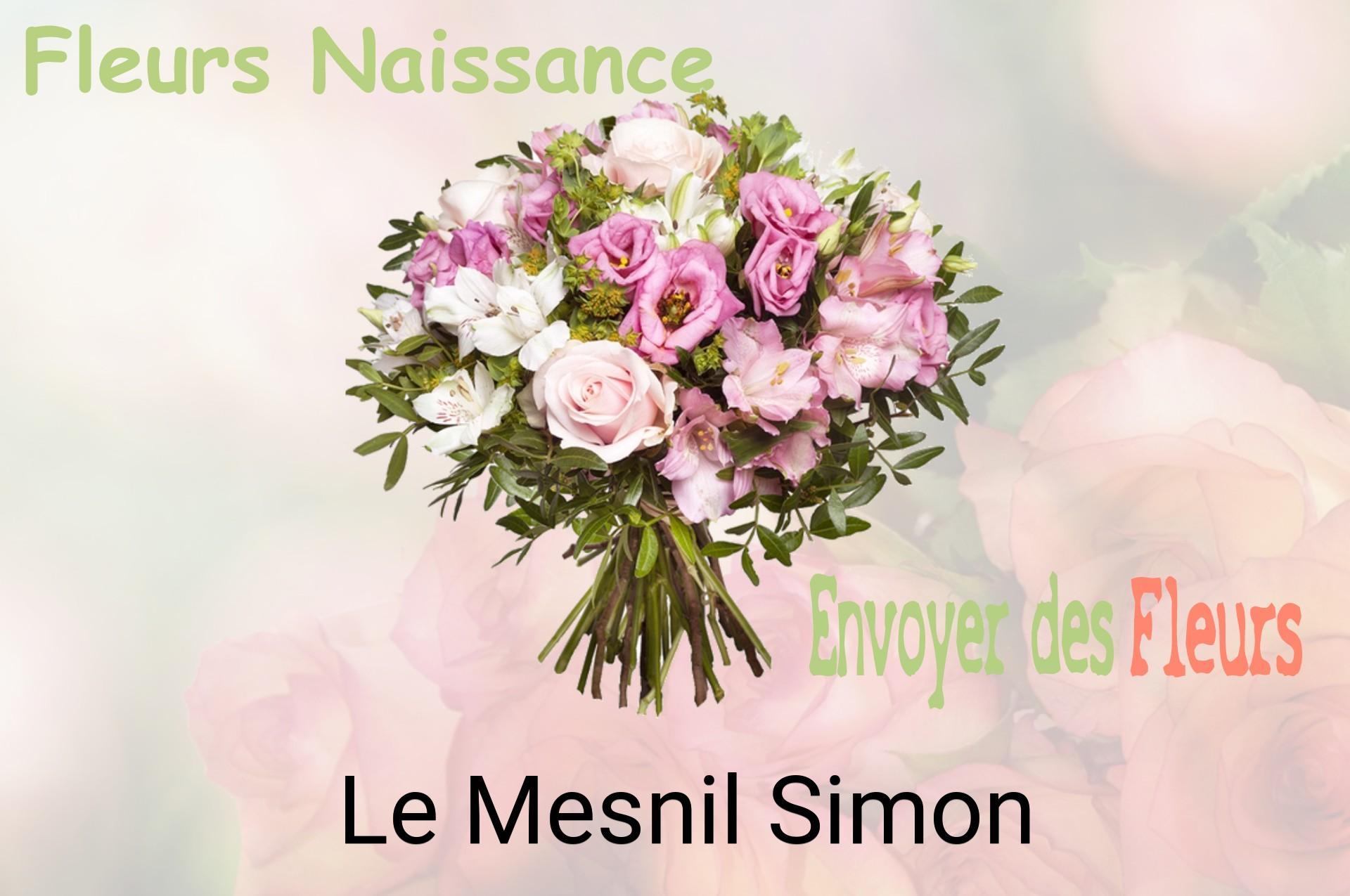 Bouquet de fleurs de naissance livré à Le Mesnil-Simon