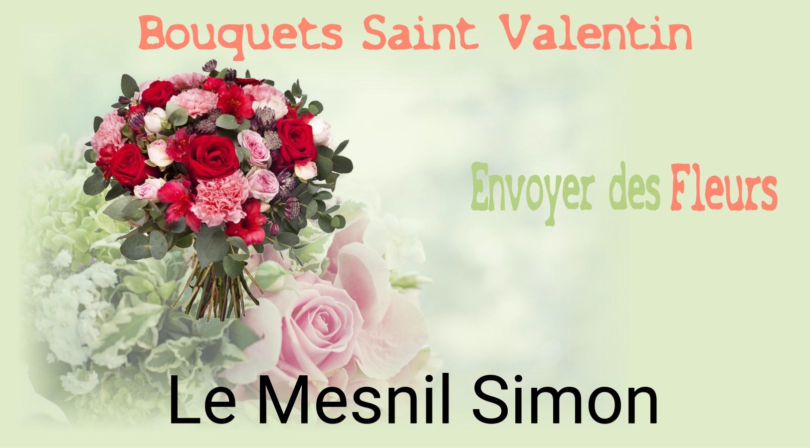 Roses de Saint-Valentin livrées à Le Mesnil-Simon